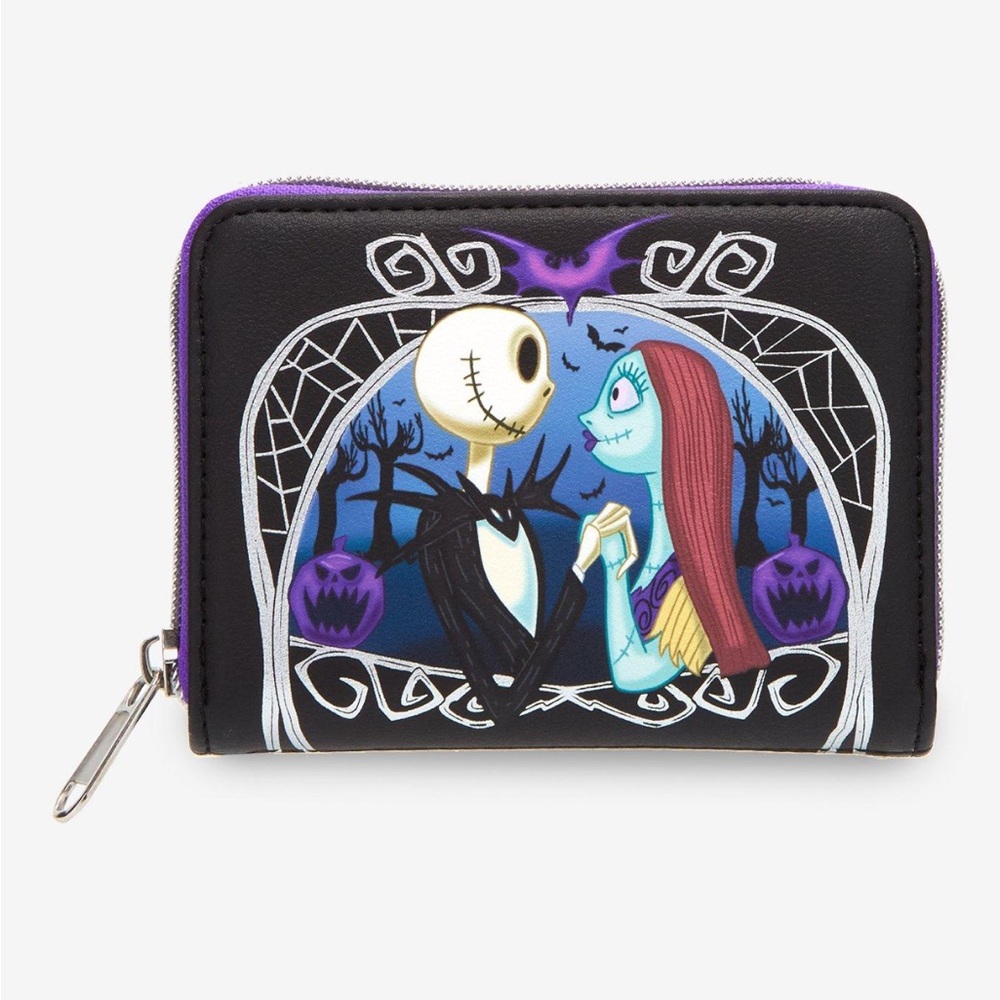🆕 NWT Loungefly Hot Topic Night Before Christmas Jack and Sally Wallet